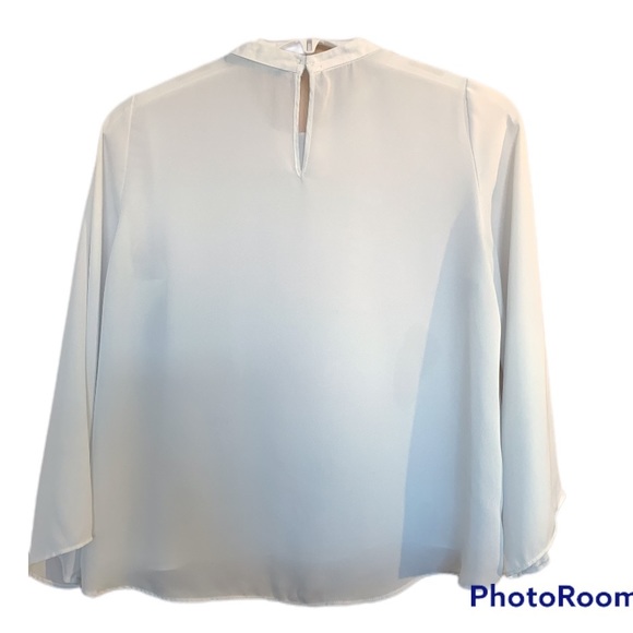 Zara Basic collection women’s blouse, white color, size large, - Picture 3 of 11